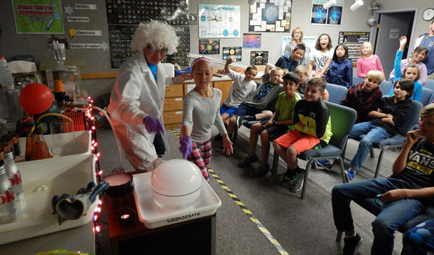 Environmental Report As its name implies, Fun With Science provides an entertaining introduction of scientific phenomena to elementary school children. On Halloween, the students are treated to a visit by a not-so-mad scientist. cover.