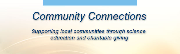 Environmental Report Community Connections page banner. cover.