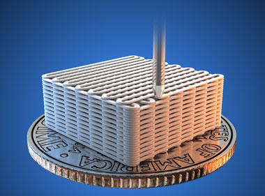 Environmental Report Livermore researchers have made graphene aerogel microlattices with an engineered architecture via a 3D printing technique known as direct ink writing. With 3D printing, one can intelligently design the pore structure of the aerogel and optimize physical properties, such as stiffness. cover.
