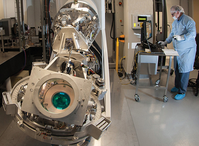 The Final Optics Damage Inspection system is precision optomechanical telescope that examines optics between shots.