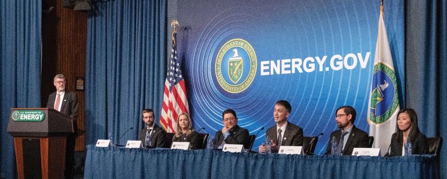 NIF scientists answer questions after the DOE press conference in December 2022 announcing fusion ignition at NIF.
